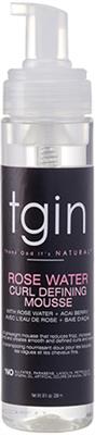 TGIN Rose Water Curl Defining Mousse 8oz